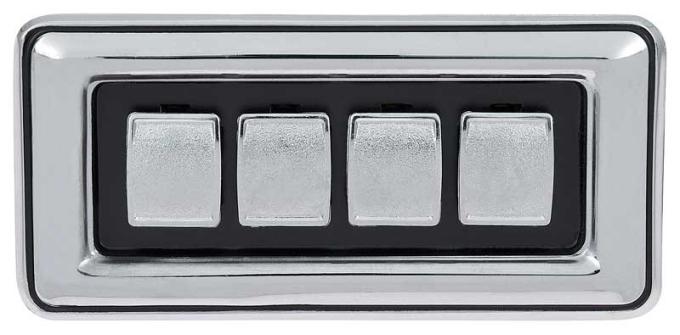 1977-78 Chrysler, Dodge, Plymouth, Power Window Switch, 4 Button, with Convex Buttons