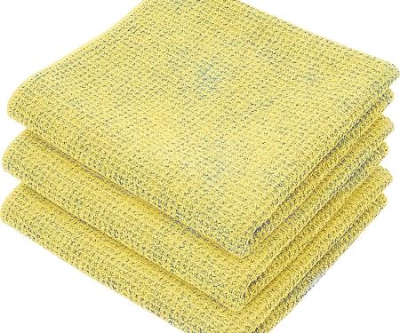 OER 25" x 36" Microfiber Waffle Weave Towel, 3 Pack, Color May Vary K89821