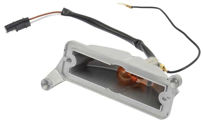 1969 Dodge Dart, Park Lamp Housing, with Pigtail Connector, LH Driver Side