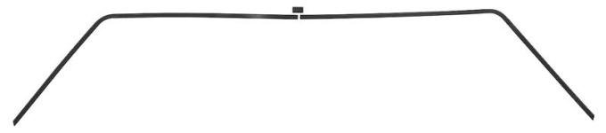 OER 1964-65 Dodge, Plymouth B-Body, Interior Rear Window Molding Trim, 3-Piece Set MB1503