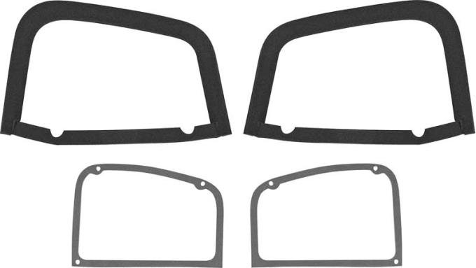OER 1969 Plymouth Barracuda, Tail Lamp Gasket Set, 4 Piece Set MA820180