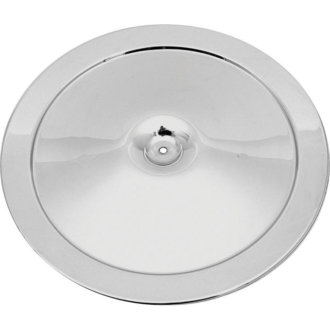 1970 Chevrolet, Open Element Chrome Air Cleaner Lid, 14", with Square Imprint, GM Licensed