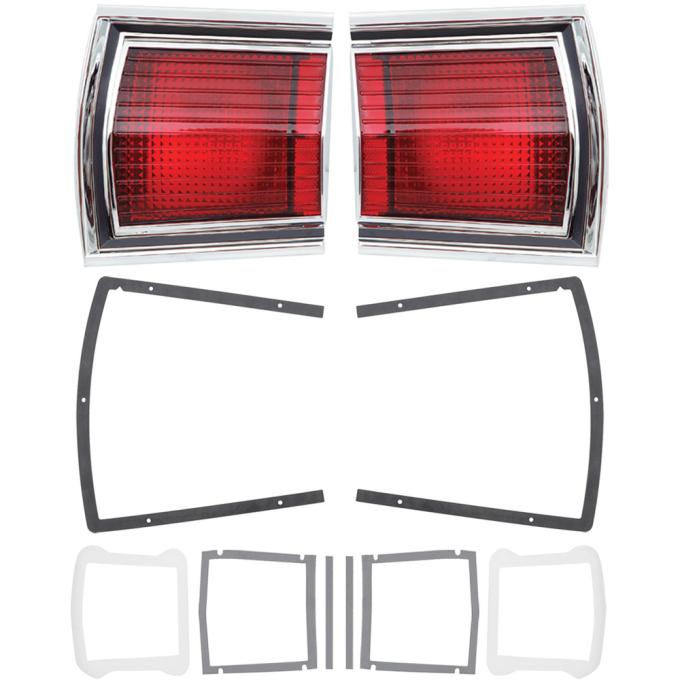 1967 Dodge Dart, Tail Lamp Assemblies, with Gaskets, Preassembled, Pair