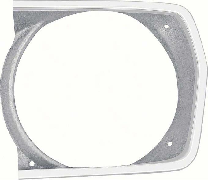 OER 1971-72 Valiant, Duster, Scamp, Headlamp Bezel , LH Drivers Side, Argent Silver 3443223