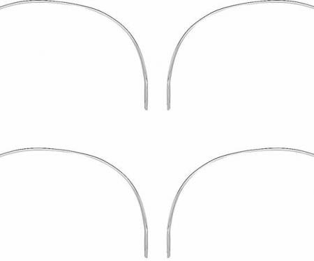 OER 1973-74 Dodge Charger Wheel Opening Molding Set MN1485