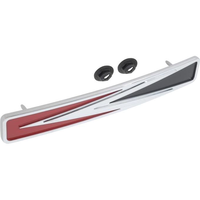 OER 1971-72 Dodge Charger, Front Bumper "Arrow" Emblem, Mopar Licensed, 3464348