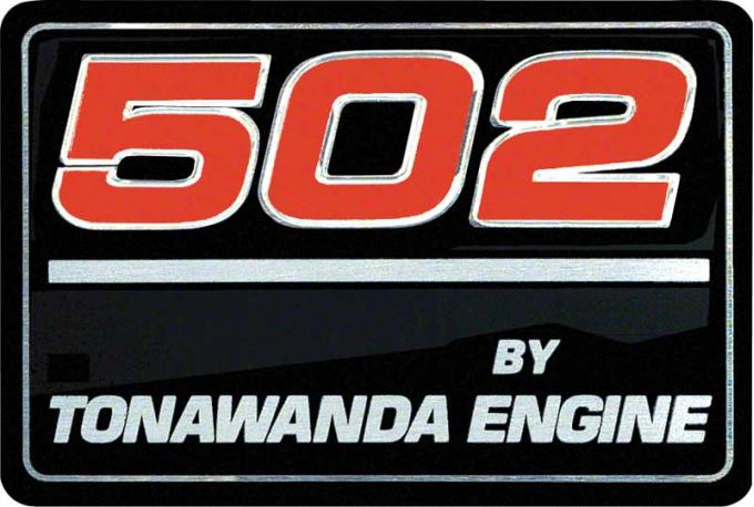 OER 1991-96 "502 By Tonawanda Engine" Valve Cover Decal 10185091