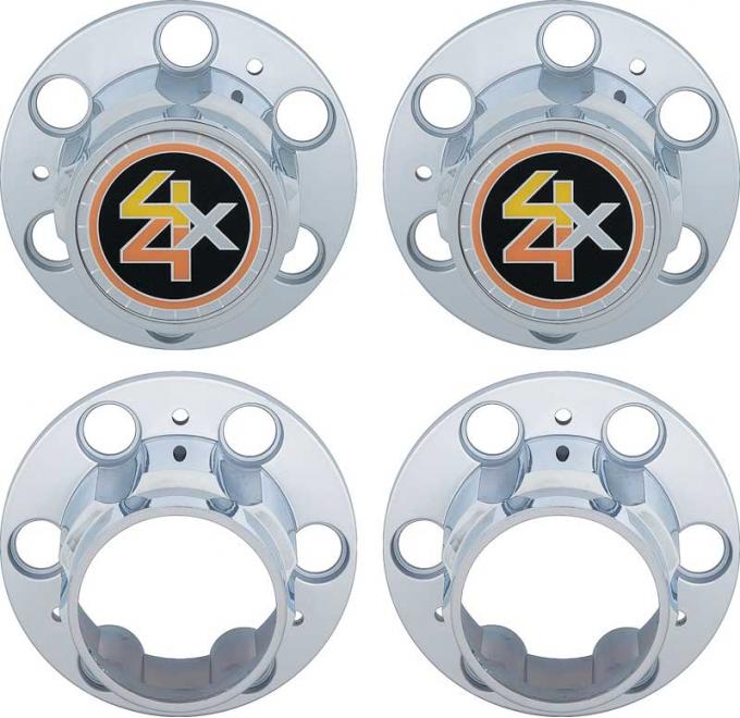 OER 1971-91 4 x 4 Hub Cap Set - 6 Lug *160018