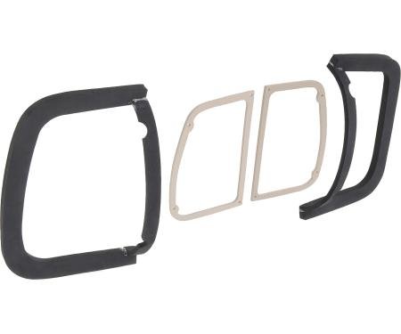 1969 Plymouth Barracuda, Tail Lamp Gasket Set, 4 Piece Set