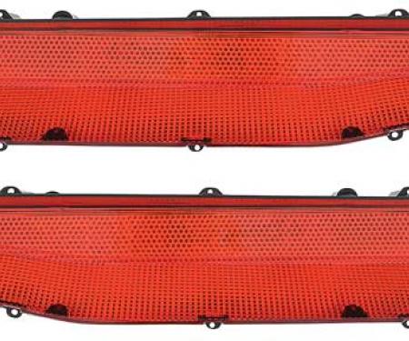 OER 1970 Charger Tail Lamp Lenses - (Early-to Jan 1, 1970) Without Reflector Or Silver Accent Stripe MB1881
