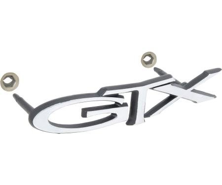 OER 1969 Plymouth GTX, "GTX" Front Grill Emblem 2898303