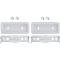 1969 Charger, Coronet, Dart, Barracuda, Belvedere, GTX, Road Runner, Side Marker Bezels, with Brackets and Hardware, Front or Rear, Pair