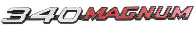 OER 1971-73 Dodge Charger, 340 Magnum Hood Emblem, Each 3573632