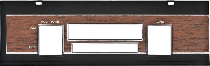 OER 1968-69 Coronet / GTX Woodgrain Radio Bezel MB1687