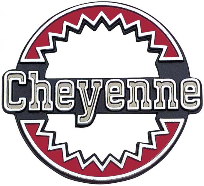 OER 1973-79 Chevrolet K5 Blazer, Cheyenne, Quarter Panel Emblem, with Hardware, Each, GM Licensed 6258324