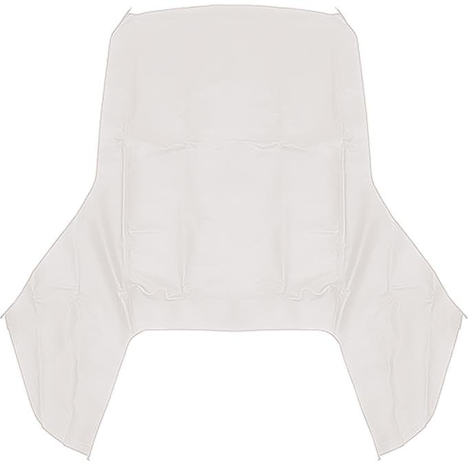 1967-69 Plymouth Barracuda, Convertible Top, Pinpoint, White