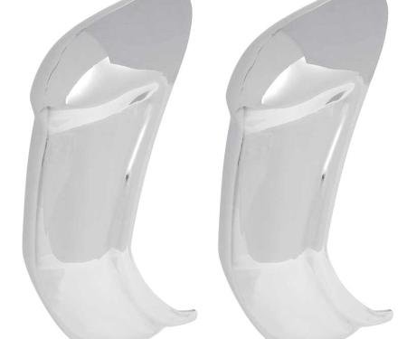 OER 1955-58 Cameo, Suburban Carrier Pickup, Rear Chrome Bumper Guard Set, Pair T5509