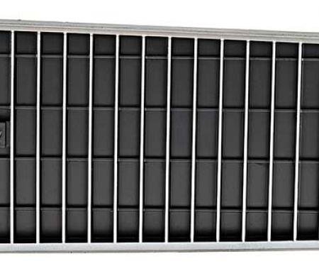 OER 1968 Dodge Charger, Headlamp Door, Silver Vertical Ribs, Silver Surround Accent, LH 2786373