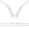 OER 1970-71 Plymouth Barracuda, Convertible Boot Well Moldings, w/Hardware, 3 Piece Set ME175928
