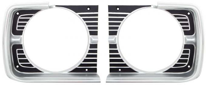 OER 1968 DART HEADLAMP BEZELS PAIR *881127