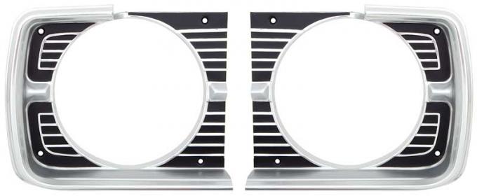 OER 1968 DART HEADLAMP BEZELS PAIR *881127