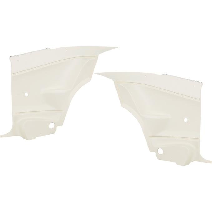 1970-74 Plymouth Barracuda, Cuda, Interior Rear Side Panels, Neutral Paintable, Pair