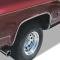 OER 1973-91 Chevrolet, GMC Pickup, Blazer, Jimmy, Suburban, Rear Wheel Opening Molding, with Black Stripe, RH Passenger Side C2404