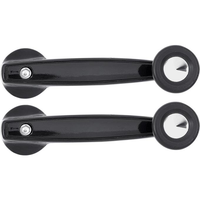 1968-74 Mopar A, B / E-Body Black Window Crank Handles (Pair)