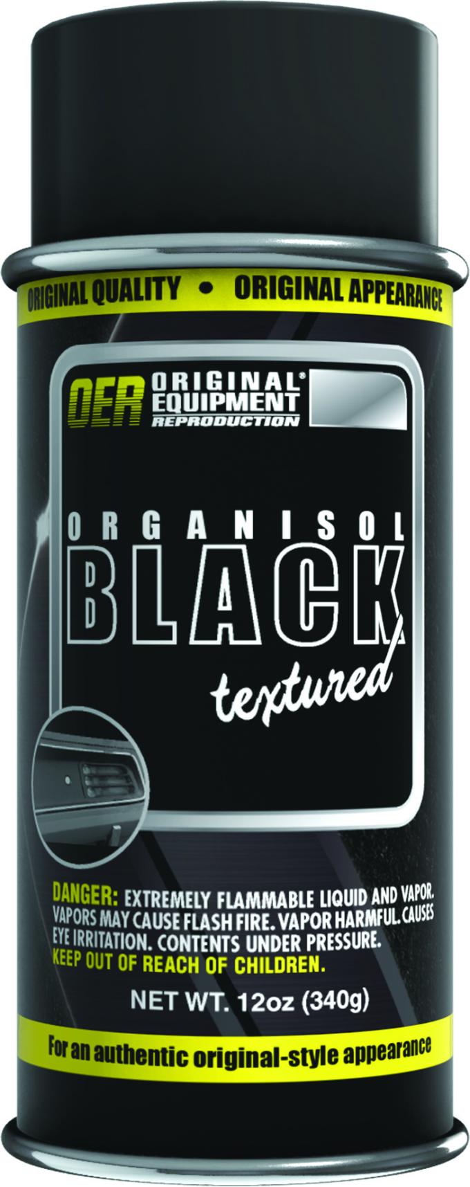 OER 1960-76 Mopar, Textured Black Organisol Paint, 16 Oz. Aerosol Can (Net Wt. 12 Oz.) K89185