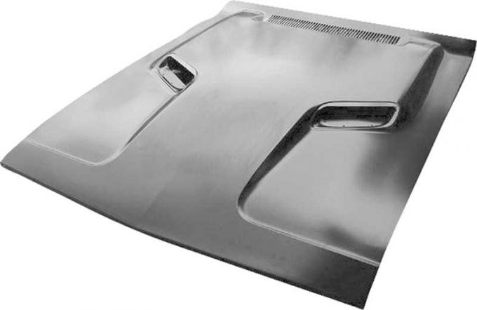 OER 1970-74 Dodge Challenger R/T, Hood Assembly, w/o Hood Pin Holes, EDP Coated MM1117A