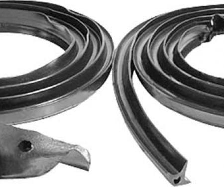 OER 1970-74 Mopar E-Body Door Weatherstrip Includes End Caps ME500