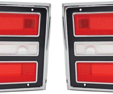 1968 Dodge Dart, Tail Lamp and Backup Lamp Assemblies, RH & LH, Pair