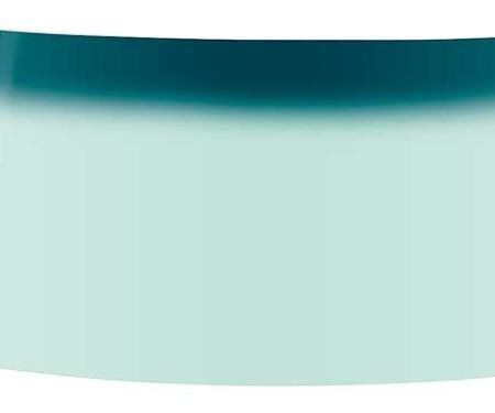 1967-75 Dodge, Plymouth A-Body, Front Windshield Glass, 2 & 4 Door Sedan, Lt Green Tint, with Blue/Green Upper Shaded Band