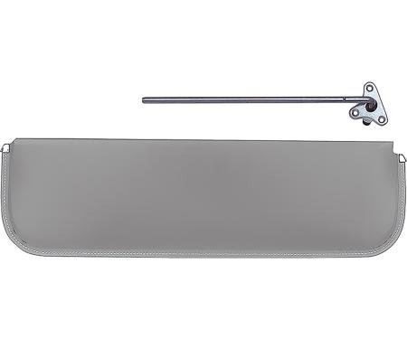 1947-53 GM Truck, OE Style Cardboard, Sun Visors, with Bracket, RH, Light Gray