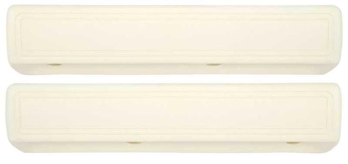 OER 1966-70 Charger, Coronet, GTX, Belvedere, Front Arm Rest Pad, 13" Long, Pair, White MD271