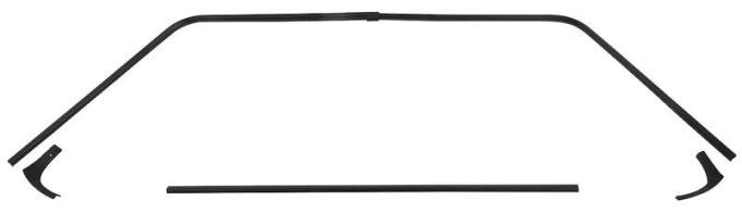 OER 1969-70 Charger Daytona and 500, Interior Rear Window Trim, 6-Piece Set MB1505