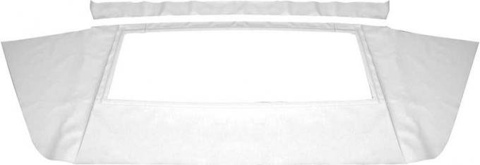 OER 1967-70 Dodge, Plymouth B-Body, Convertible Rear Window, Tinted Glass, Crush Vinyl, White MB230501