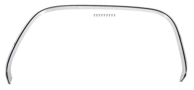 OER 1981-91 Checy, GMC Pickup, Blazer, Jimmy, Suburban, Front Wheel Opening Molding, w/black strip, RH Passenger Side C2406