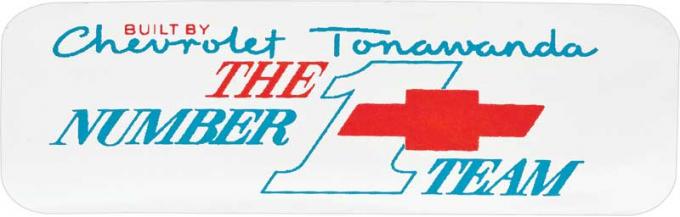 OER Tonawanda #1 Team Valve Cover Decal (OE#212183) 258555