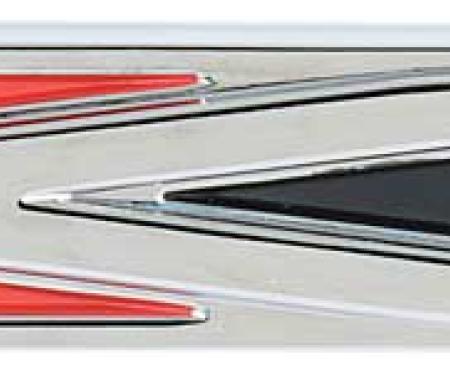 OER 1966-68 Charger, Arrow / Spear, Quarter Panel Emblem, 2 Mounting Pins 2605094