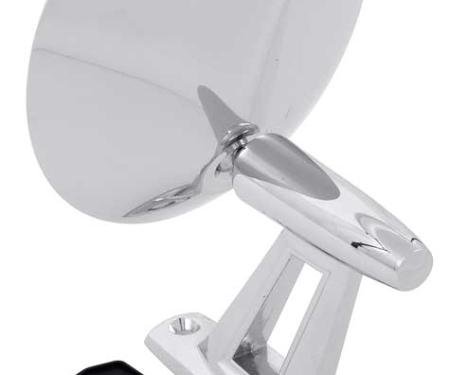 OER 1962-76 Dodge, Plymouth, A & B-Body, Outer Door Mirror, Viewmaster Style, Manual, Twin Post, LH or RH Side MD2206