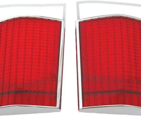 OER 1967 Dodge Dart, Tail Lamp Lens with Gaskets, Pair MA2080