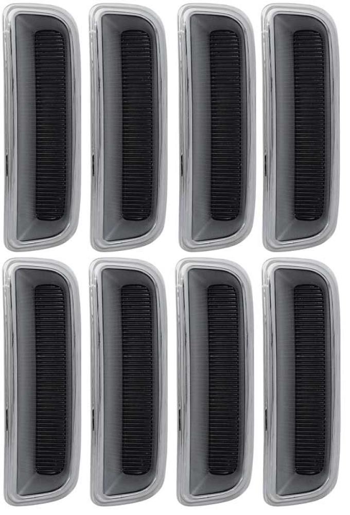 1971 Plymouth Cuda, Front Fender Gill Insert Set, 8 Piece Set