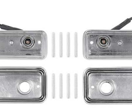 1970-71 Challenger, Side Marker Bezel Set, Front and Rear, 4 Piece Set