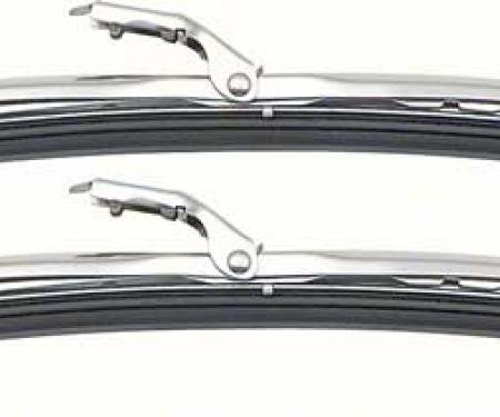 The Motor Company Stainless Steel Wiper Blade Set – 16" Anco Style For 81-84 Chevy C10