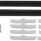 OER 1967-74 Chrysler, Dodge, Plymouth, A, B, C Body, Front Door Glass Channel Seals, with Clips, Pair MN3104