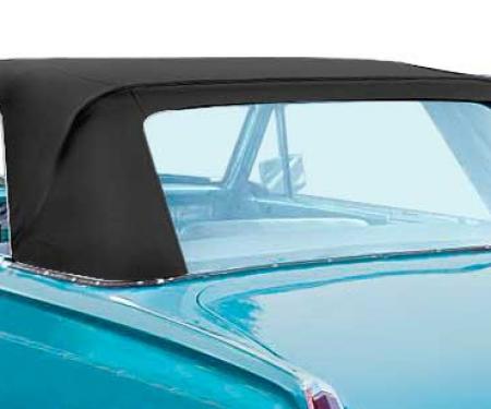 OER 1963-64 Plymouth Valiant, Convertible Top, Pinpoint, Black MA155302