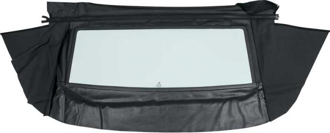 OER 1967-69 Plymouth Barracuda, Convertible Rear Window, Tinted Glass, Crush Vinyl, Black MA155502
