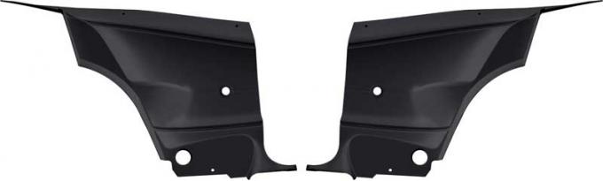 OER 1970-74 Barracuda / 'Cuda Black Rear Panels ME860100