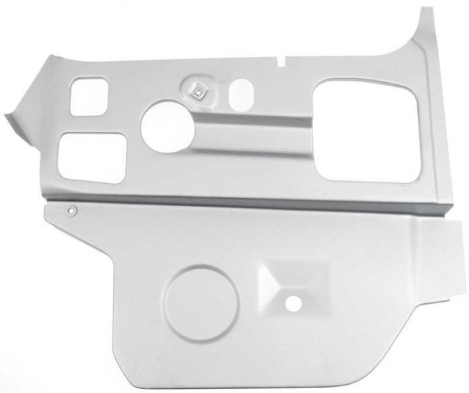 OER 1970-74 Barracuda, Cuda, Challenger, Inner Cowl Side Hinge Panel, Passenger Side, Weld Thru Coated MM1897W
